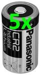 5X Panasonic Lithium Batterie CR2 3V 850mAh CR17355, DLCR2, EL1CR2, CR15H270...