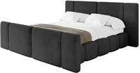 ALTDECOR Polsterbett ohne Matratze NILO-Z 140x200 - Schwarz | Polsterbett mit