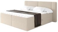 ALTDECOR Boxspringbett mit H4-Matratze Evon - 120x200 - Dunkelbeige |...