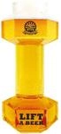 Winkee Hantel Bierglas 0,68 l, lustiges Bier Geschenk f&uuml;r M&auml;nner | Originelles