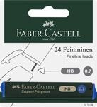 FABER-CASTELL 121999 - Feinmine Super Polymer, H&auml;rtegrad HB, 0.7 mm, 24 Minen