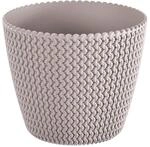 Runder Pot 8L Prosperplast Splofy von MOCCA -Farbkunststoff, &Oslash;25,9 x 22 cm