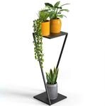 DanDiBo Blumenst&auml;nder Metall Schwarz Eckig 80 cm 96641 Pflanzenst&auml;nder...
