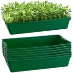 G&auml;rtnerbox 58x32x11 cm 6er Set Pflanzschale Anzuchtwanne Saatschale Gr&uuml;n |...