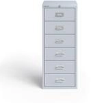 BISLEY MultiDrawer, LA296, DIN A4, 6 Schubladen, 645 lichtgrau, Metall