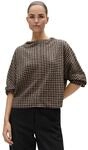 OPUS Sweatshirt Damen | Jacquard, Boxy Fit, Fledermaus&auml;rmel