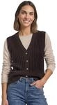 Street One Damen 2515844 Weste mit V-Neck in Rippstruktur