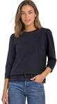Street One Damen 3231979 3/4-Arm Shirt mit Spitzenkante am Saum (1er Pack)