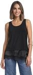 Street One Damen 3232232 Top mit Rundhals und dekorativer Spitze (1er Pack)