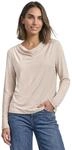 Damen Silk-Look Shirt mit Wasserfall-Front
