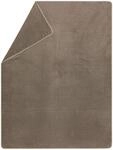David Fussenegger Kurzflor- Wohndecke Savona 'Uni' 150 x 200 cm Schlamm- Beige
