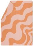 David Fussenegger Wohndecke Silvretta 'Retro Waves' 140 x 200 cm Hellorange