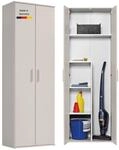Mehrzweckschrank Besenschrank beige Der Lange Made in Germany Schrank 60 cm |...