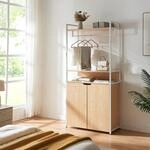 [en.casa] Garderobenst&auml;nder Larem Kleiderst&auml;nder mit Schrank Metallgestell...