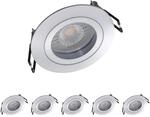 Oktaplex 6er Set Einbaustrahler Lyon mit LED Modul Aluminium Lyon 4,8W | 3000K