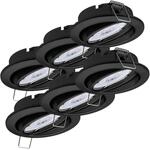 Oktaplex 6x Dijon LED Einbaustrahler 230V dimmbar Schwenkbar ultra flach | 35mm