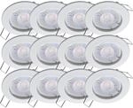Oktaplex 12er Set Sedan flache LED Einbauleuchten Spots 35mm Einbautiefe |...