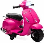 AIYAPLAY Elektro Motorrad Kinder Vespa 6V Elektromotorrad mit Hupe Rosa | Mit