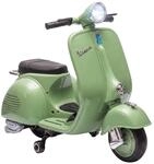 AIYAPLAY Elektro Motorrad Kinder Vespa 6V Elektromotorrad Lithium-Akku Gr&uuml;n 