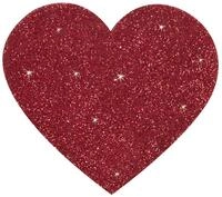 Titty Sticker Herz rot - sexy Nippelsticker f&uuml;r Frauen, Nippel-Herzen zum Aufkleben,
