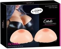Cottelli Accessoires Silikonbr&uuml;ste-24607265001 Hautfarben Hell 1000G