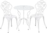 casa.pro Bistro Set Wakefield Balkonm&ouml;bel Set 3-teilig Outdoor Sitzgruppe aus