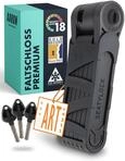 AARON Premium Fahrradschloss - sicheres Faltschloss Stufe 18, patentiertes