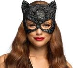 Boland - Katzenmaske Mirage | elastisches Band, glitzernde Maske f&uuml;r Kost&uuml;me,