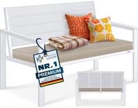 KESSER&reg; Gartenbank mit Kissen &ndash; Sitzbank Wetterfest 2-Sitzer Parkbank in...