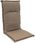 Spetebo Pflegeleichtes Polster f&uuml;r Hochlehner - Taupe - Gartenstuhl Auflage mit