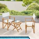 casa.pro Balkonm&ouml;bel Set Capistrello Outdoor Sitzgruppe 3-TLG. Bistro Set
