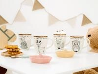 CreaTable, 25044, Serie Freunde des Waldes, 4-teiliges Geschirrset f&uuml;r 4 Personen,