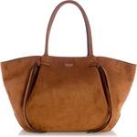 GUESS Schultertasche Allegra Girlfriend Tote Cognac braun