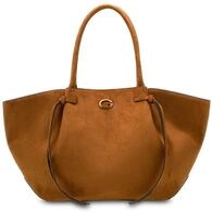 GUESS Schultertasche Allegra Girlfriend Tote Cognac braun