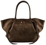 GUESS Schultertasche Allegra Girlfriend Tote Espresso dunkelbraun