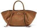 GUESS Umh&auml;ngetasche Schultertasche Allegra Girlfriend Satchel Cognac braun