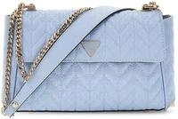 GUESS Schultertasche Umh&auml;ngetasche Stacey Convertible Xbody Flap Light Blue hellblau