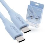 InLine Colour your Charge USB C Kabel 100W, PD Schnellladekabel, Silikon Ladekabel,
