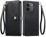 Wigento Klapp Handyh&uuml;lle f&uuml;r Xiaomi Redmi Note 17 Pro Max, Flipcase Schwarz 