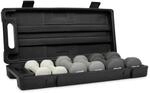 VirtuFit Vinyl Dumbbell Set mit Koffer - 3 Paar in Rot, Gr&uuml;n & Blau (0,5 kg, 1...