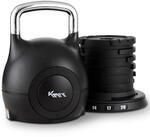 KM-Fit Kettlebell verstellbar 2-20 kg 7 Stufen Kugelhantel Home Gym | 7-in-1 