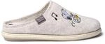 Toni Pons Hausschuhe f&uuml;r Damen &ndash; Snoopy Creme aus Synthetik | Sohle aus