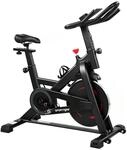SPORTNOW Heimtrainer Fahrrad H&ouml;henverstellbar mit Magnetwiderstand APP 