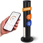 Dalsys Infrarotheizung Standger&auml;t 700W, 110 x 20cm Schwarz | Infrarotstrahler