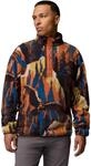 Columbia Helvetia II Printed Half Snap Fleece 2098461461, Men fleece sweaters, Blue