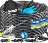 MASKO&reg; Premium Rohrreinigungsschlauch Set Abflussreiniger 200 bar inkl. Tasche...