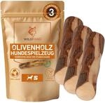 Wildfang&reg; Olivenholz f&uuml;r Hunde, Gr&ouml;&szlig;e S &ndash; robuste Kau-Sticks f&uuml;r Starke...