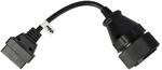 vhbw OBD2 Adapter OBD1 37Pin auf OBD2 16Pin kompatibel mit MAN LKW | 20 cm