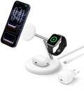 Belkin UltraCharge 3-in1 Induktive-Ladestation mit Qi2, 25W &ndash; Wei&szlig; 
