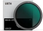 Urth 55 mm Variabler ND-Filter ND2-32 + Polfilter (Pro) | Hochentwickelte 34-lagige